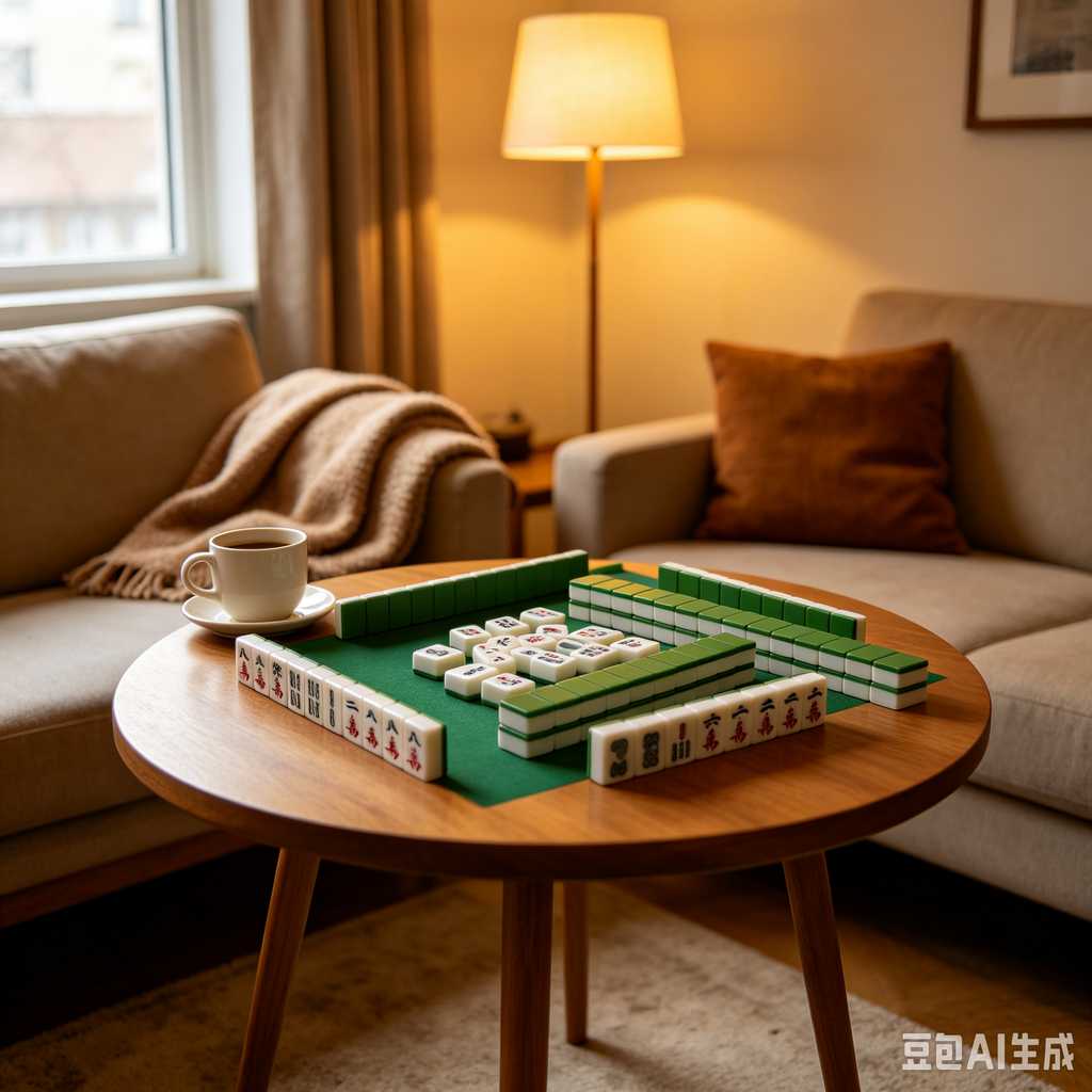 glossy mahjong tiles
