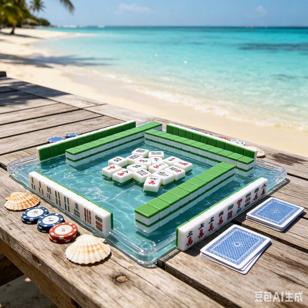 stylish text mahjong set